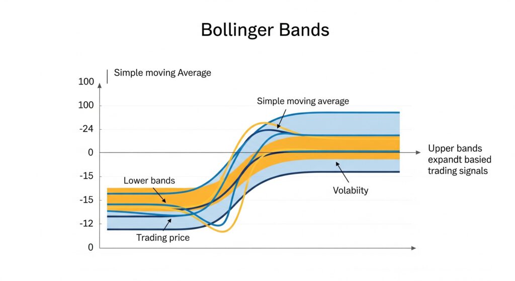 볼린저밴드와 이동평균선 비교분석 (추세, 변동성, 설정값)