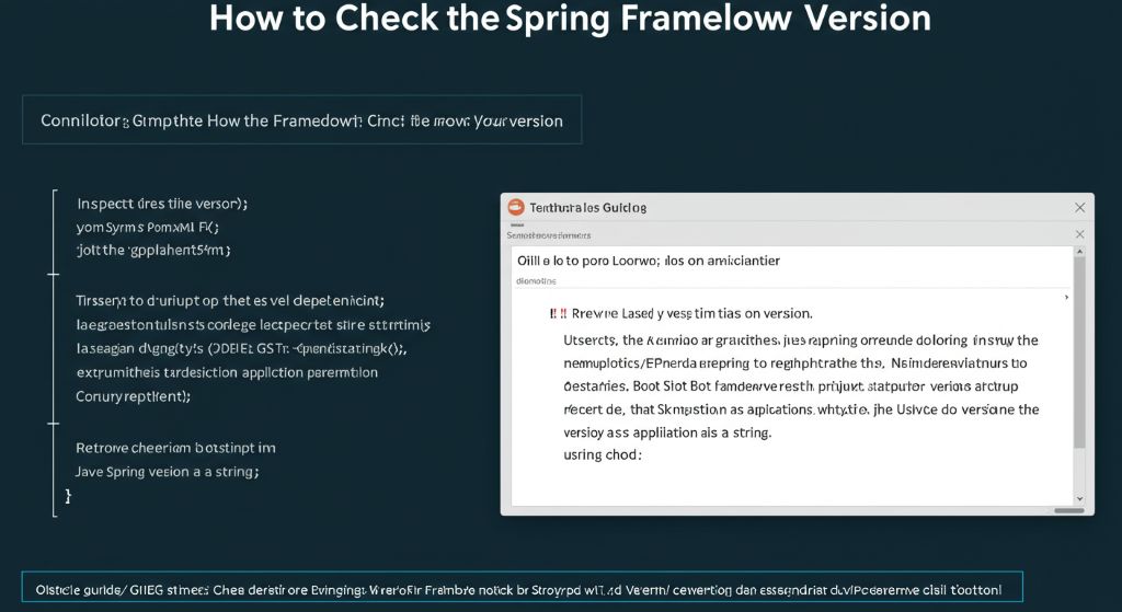 spring framework 버전 확인 방법 2 spring framework 버전 확인 방법