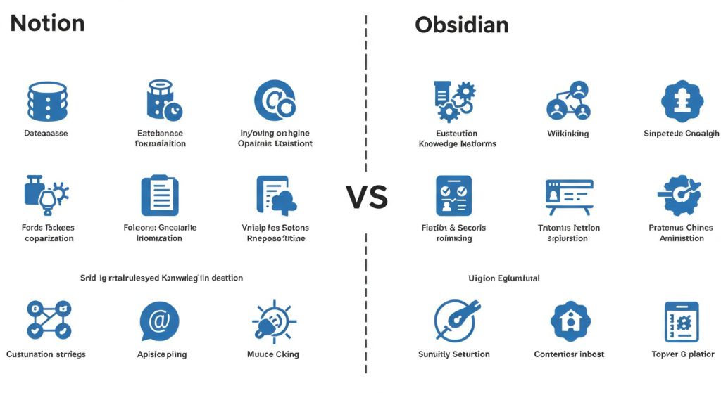 노션과 옵시디언의 특장점과 공통점을 정리