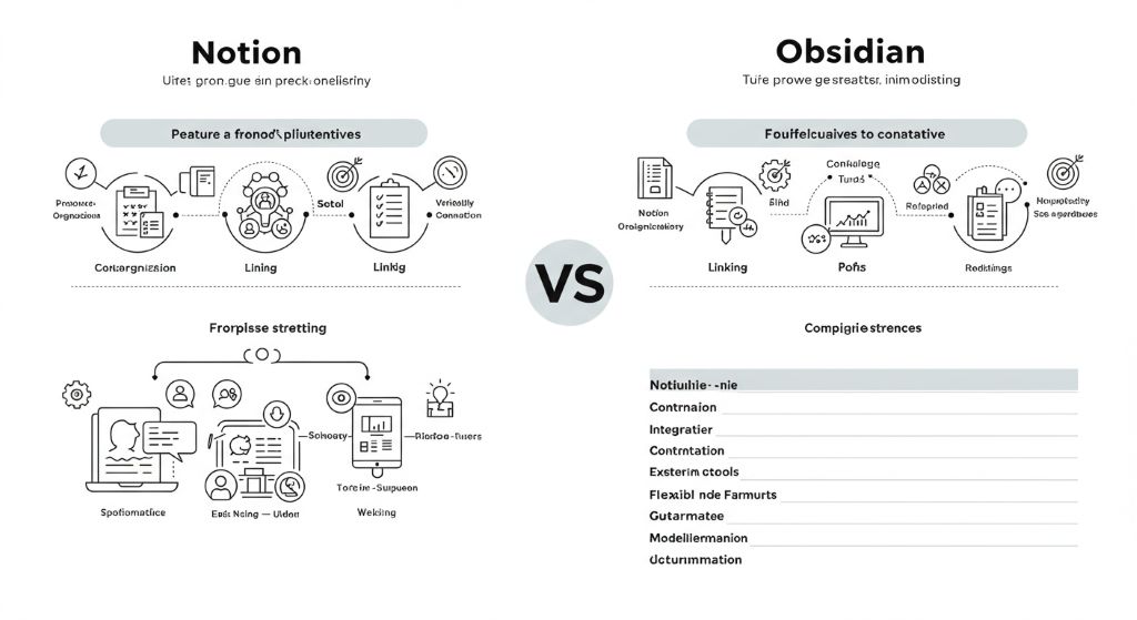 노션과 옵시디언의 특장점과 공통점을 정리