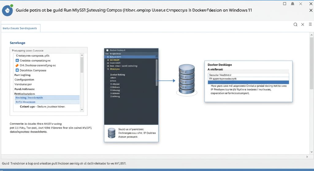 윈도우 11에서 Docker Desktop 환경에서 docker-compose를 이용해 MySQL을 실행하는 방법
