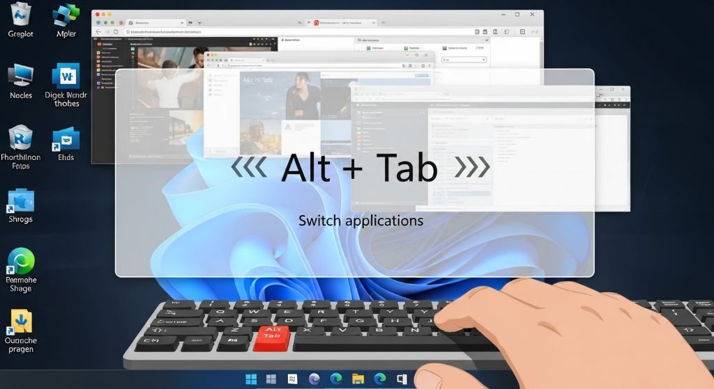 윈도우 데스크탑 전환 단축키