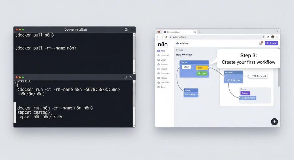 n8n Docker 설치 및 워크플로우 생성 단계별 가이드