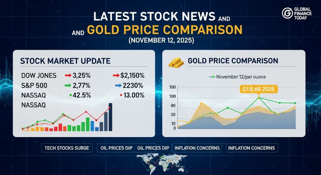 최신 주식 뉴스 및 금 시세 비교 (2025년 11월 12일)