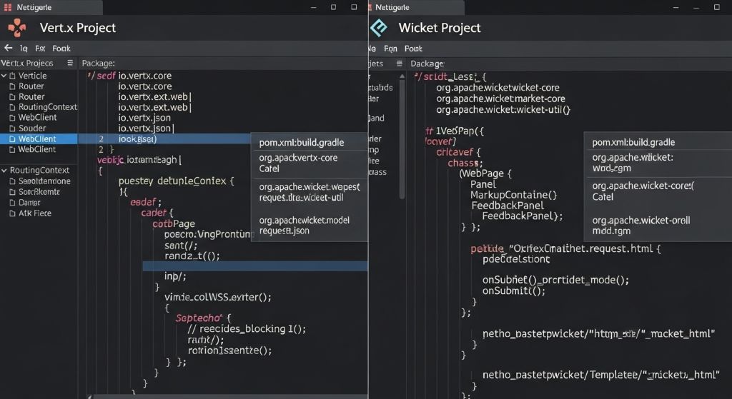 Java 프로젝트가 Vert.x인지 Wicket인지 구분하는 방법