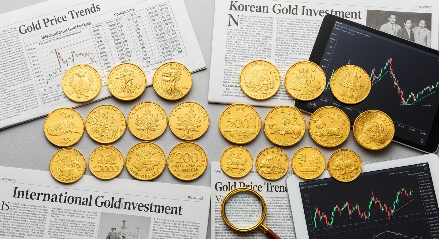 코인 뉴스 및 국제/한국 금 시세 비교 분석