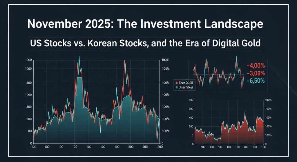 2025년 11월, 투자 지형도: 미국주식 vs 한국주식, 그리고 디지털 금의 시대