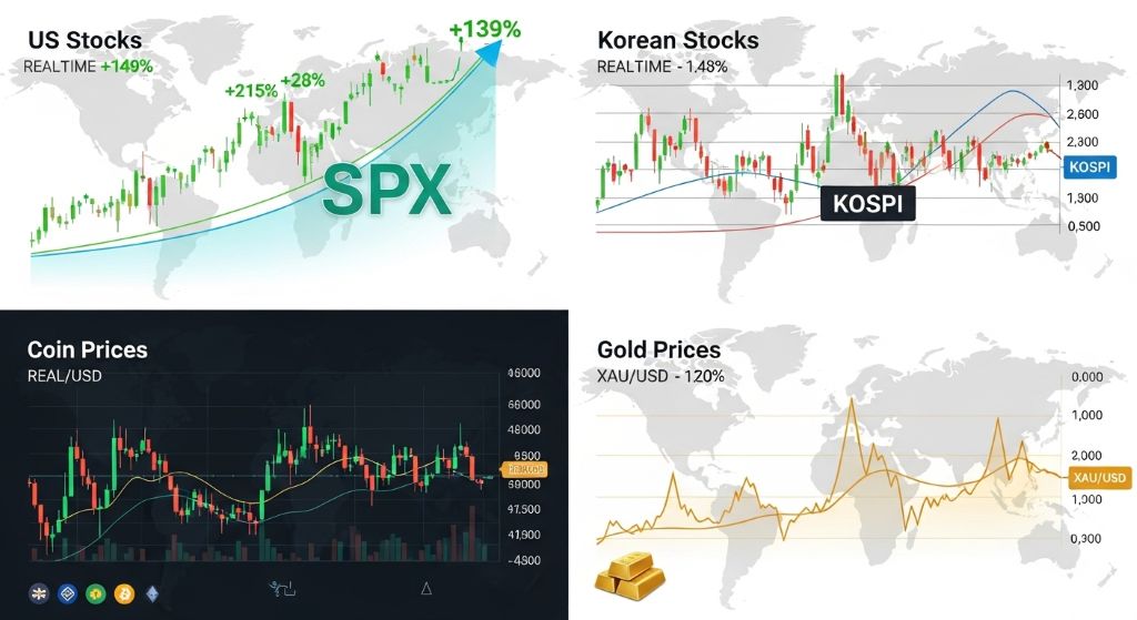 오늘 시장은 어디로 흐를까? 미국주식 vs 한국주식, 그리고 코인과 금시세 완벽 정리 2 오늘 시장은 어디로 흐를까? 미국주식 vs 한국주식, 그리고 코인과 금시세 완벽 정리