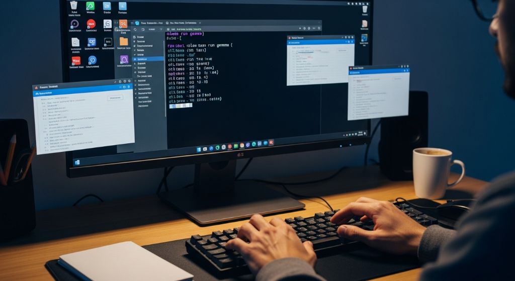 ollama의 gemma를 실행하여 로컬 파일을 수정하기