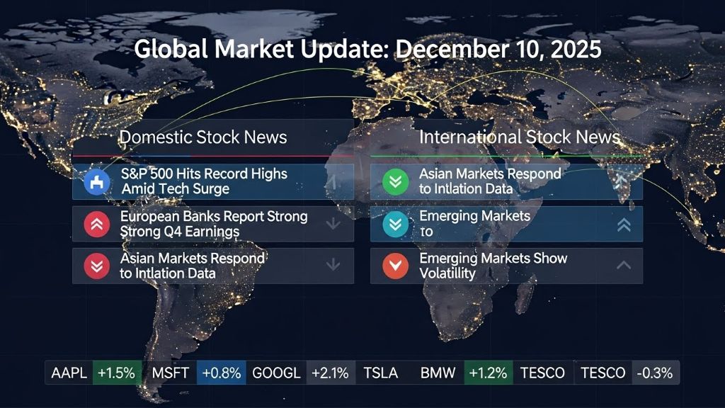 오늘 기준 국내외 주식 뉴스 (2025년 12월 10일 기준)
