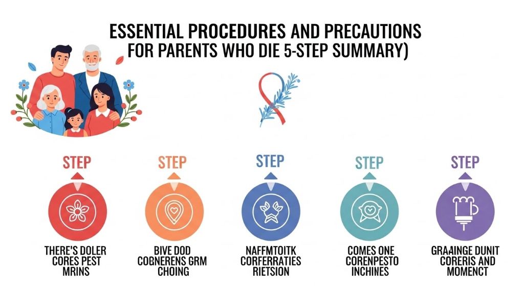 부모님 임종 시 필수 절차 및 주의사항 (5단계 요약)