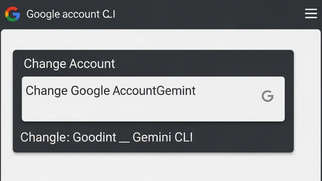 Gemini CLI에서 사용하는 Google 계정 변경방법
