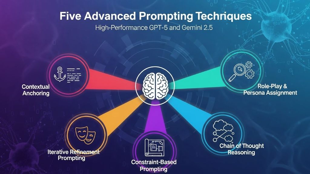 최신 고성능 AI(GPT-5, Gemini 2.5 등)의 잠재력을 100% 끌어낼 수 있는 5가지 고급 프롬프트 기법