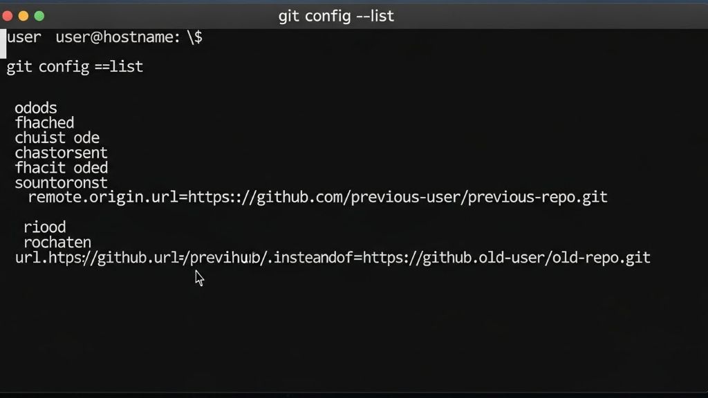 git config --list 명령시 이전 레포지토리 주소 나오는 경우 2 git config --list 명령시 이전 레포지토리 주소 나오는 경우