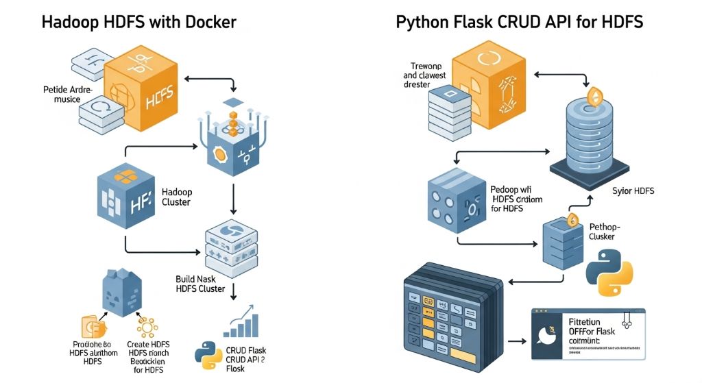 Hadoop(HDFS)을 Docker로 구축하고, Python(Flask)을 사용하여 HDFS에 파일을 저장, 조회, 삭제하는 CRUD API를 만드는 과정