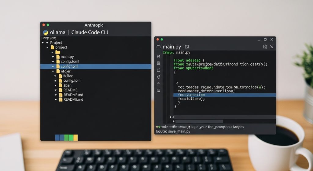 Ollama를 사용하여 Anthropic의 Claude Code CLI와 유사하게 프로젝트 파일을 읽고 수정하는 환경을 구축