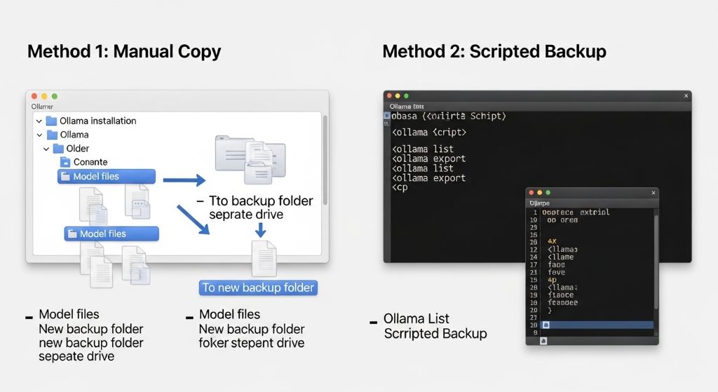 Ollama 모델백업 방법