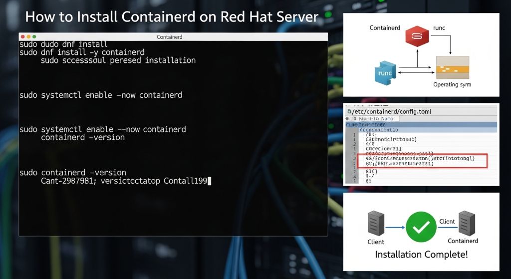Red Hat 서버에 containerd를 설치하는 방법